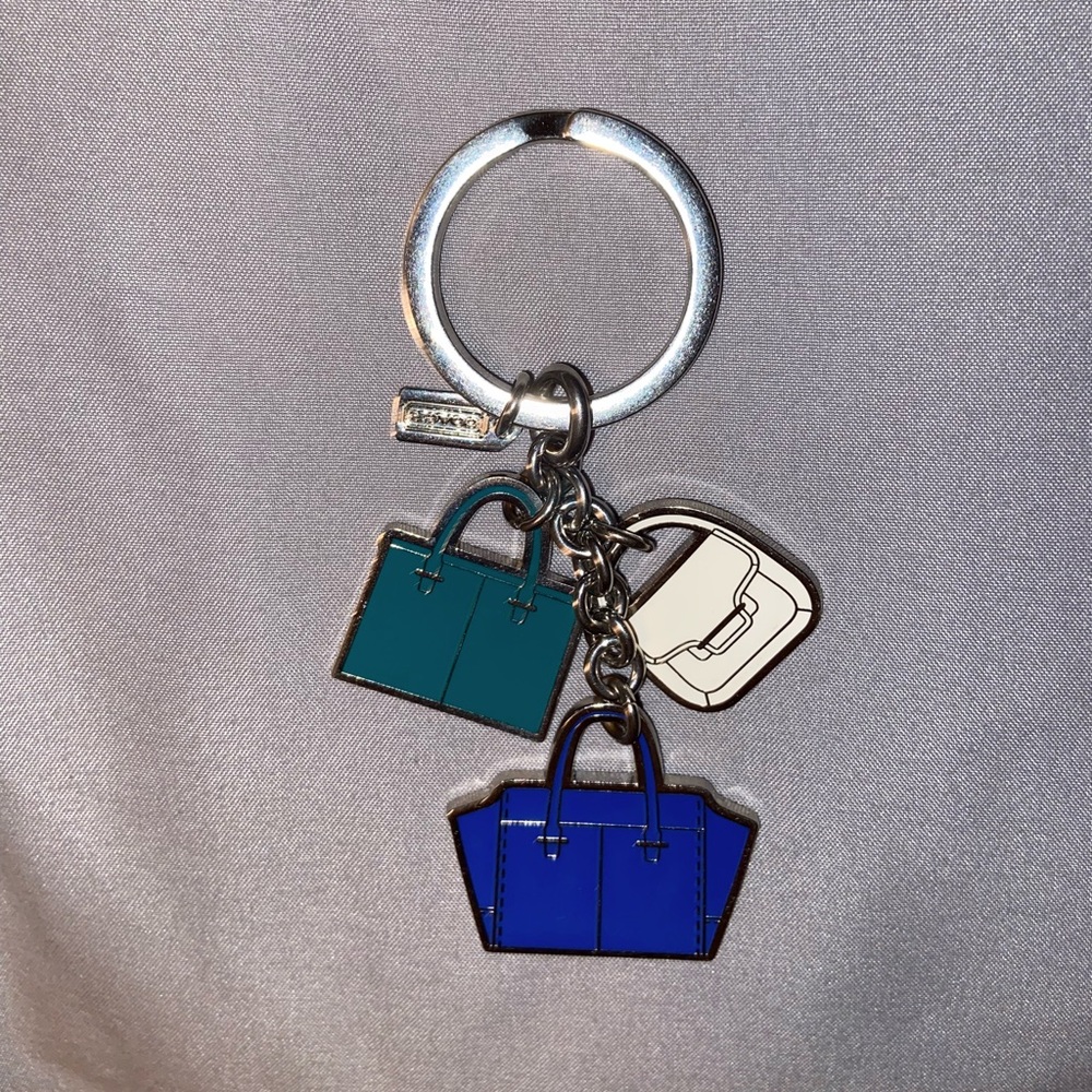 Preowned Coach 3 Purse Charm/Keychain